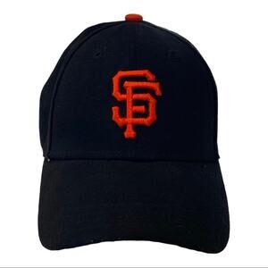 New Era SF San Francisco Giants Black And Orange Adjustable Baseball Hat Cap